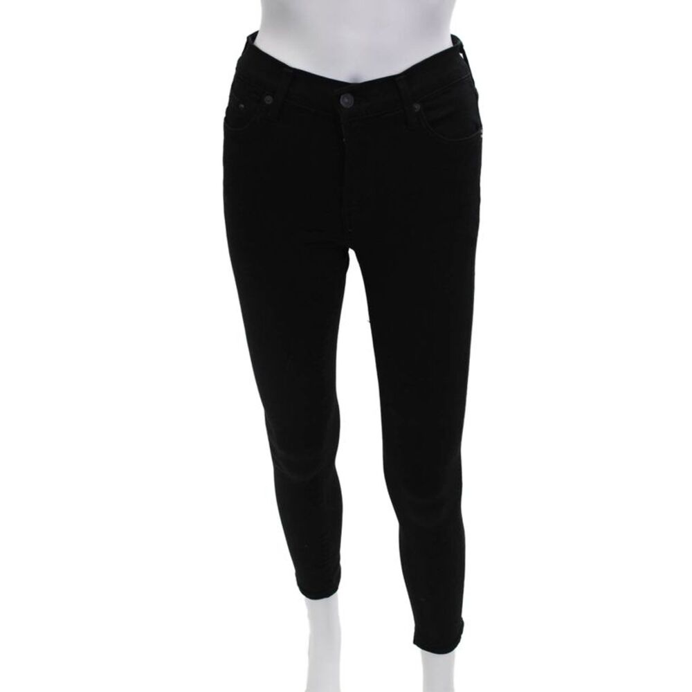 Citizens of Humanity Women Ankle Skinny Jeans Black Maternity Size 24
